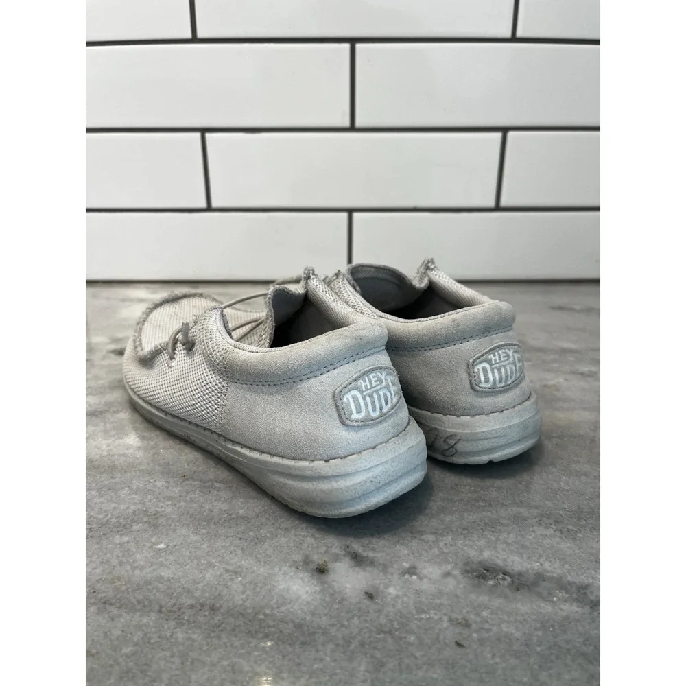 Hey‎ Dude Wally Youth Funk Mono YT4- Slip Ons, Light Gray